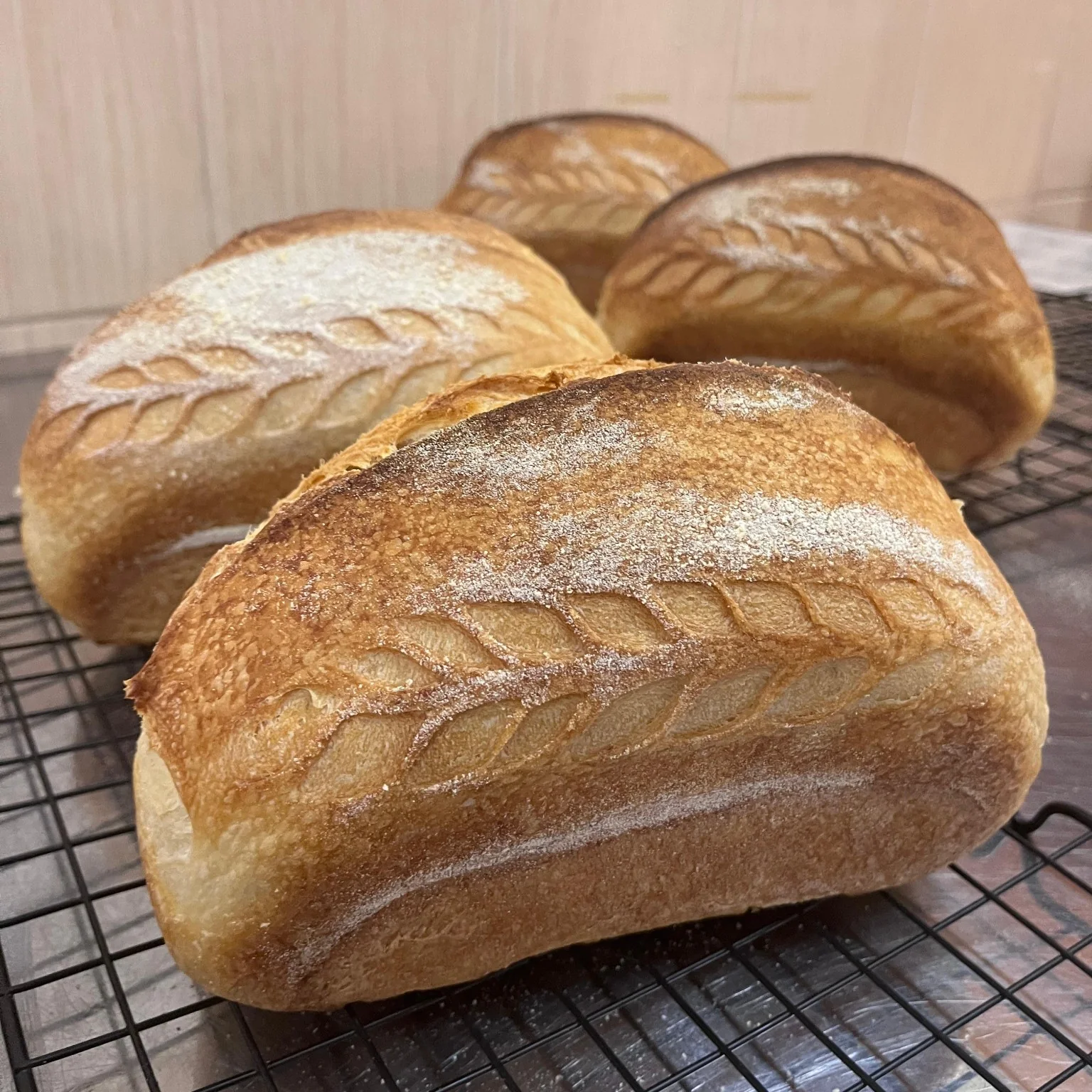 Pan de molde blanco artesanal
