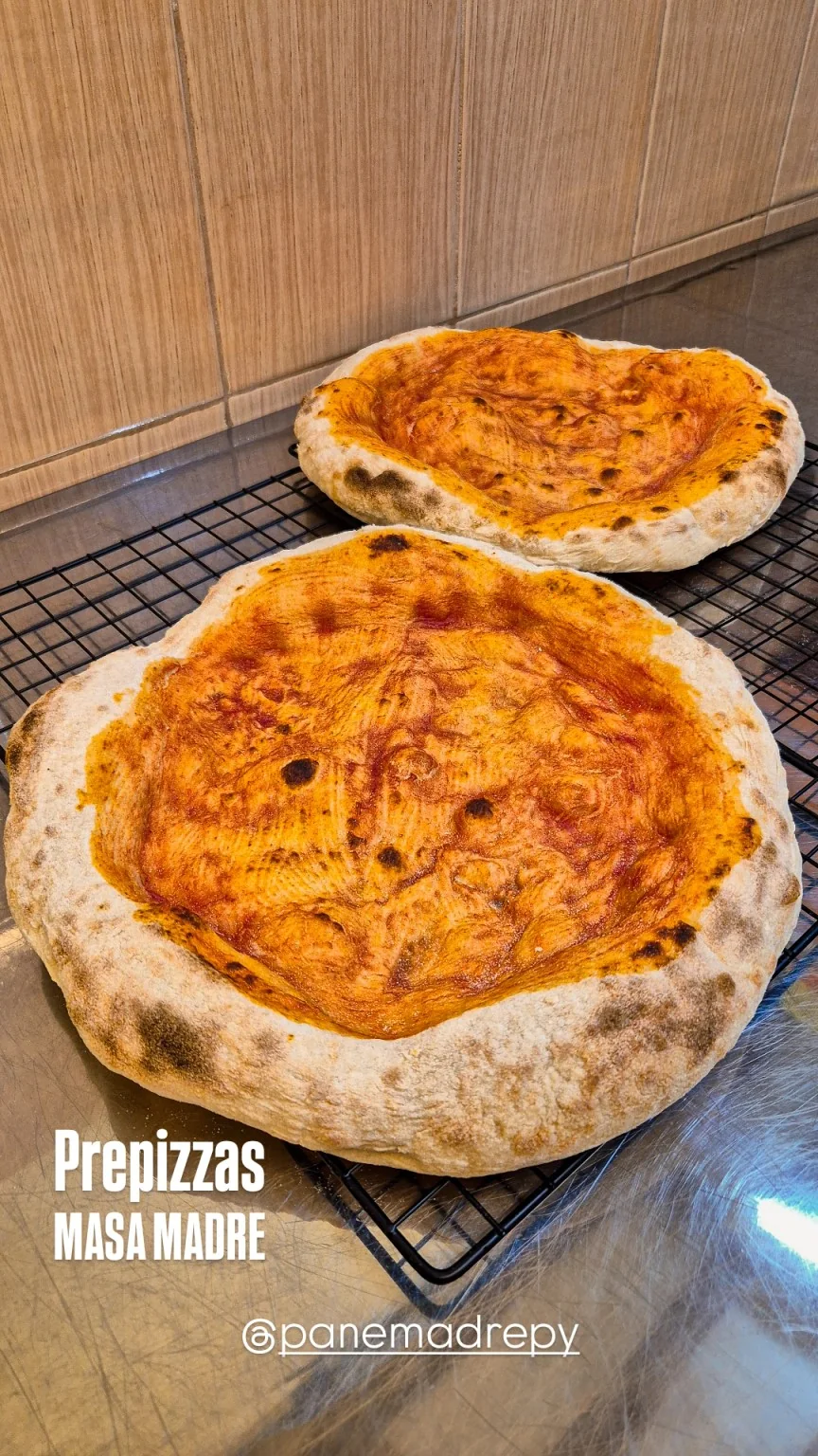 Prepizzas de masa madre